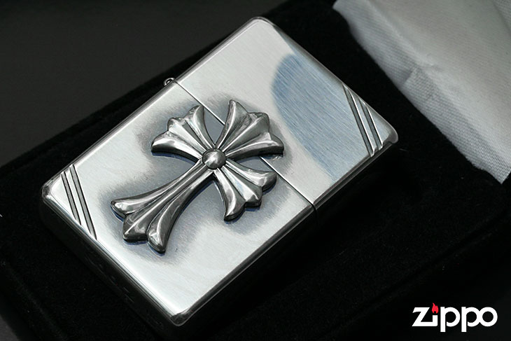 Zippo ジッポー #14スターリング 純銀クロスメタル｜Zippo専門店