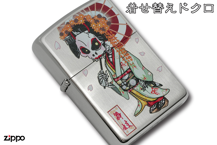 Zippo ジッポー 着せ替えドクロ 舞妓