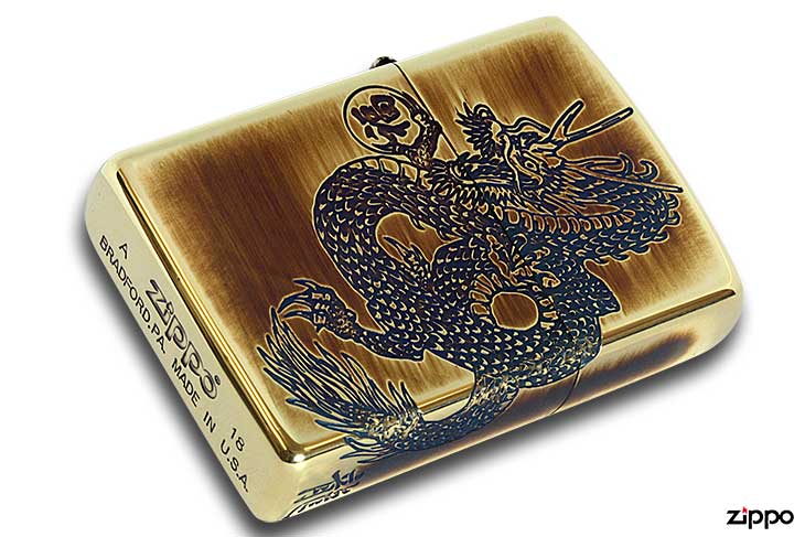 Zippo ジッポー 福龍 金イブシ