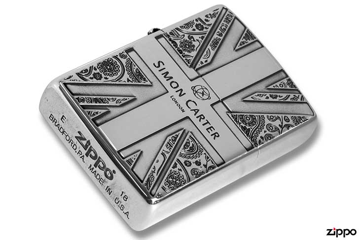 Zippo ジッポー SIMON CARTER サイモン・カーター ユニオンジャックPB-SA ZP SCP-039 メール便可