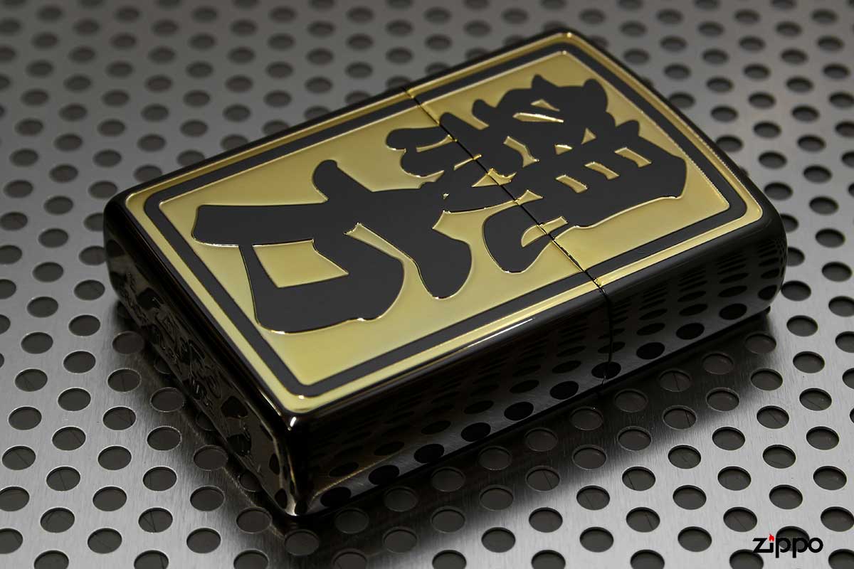 Zippo ジッポー 漢字 親方 Kanji OYAKATA 黒金 BKGD