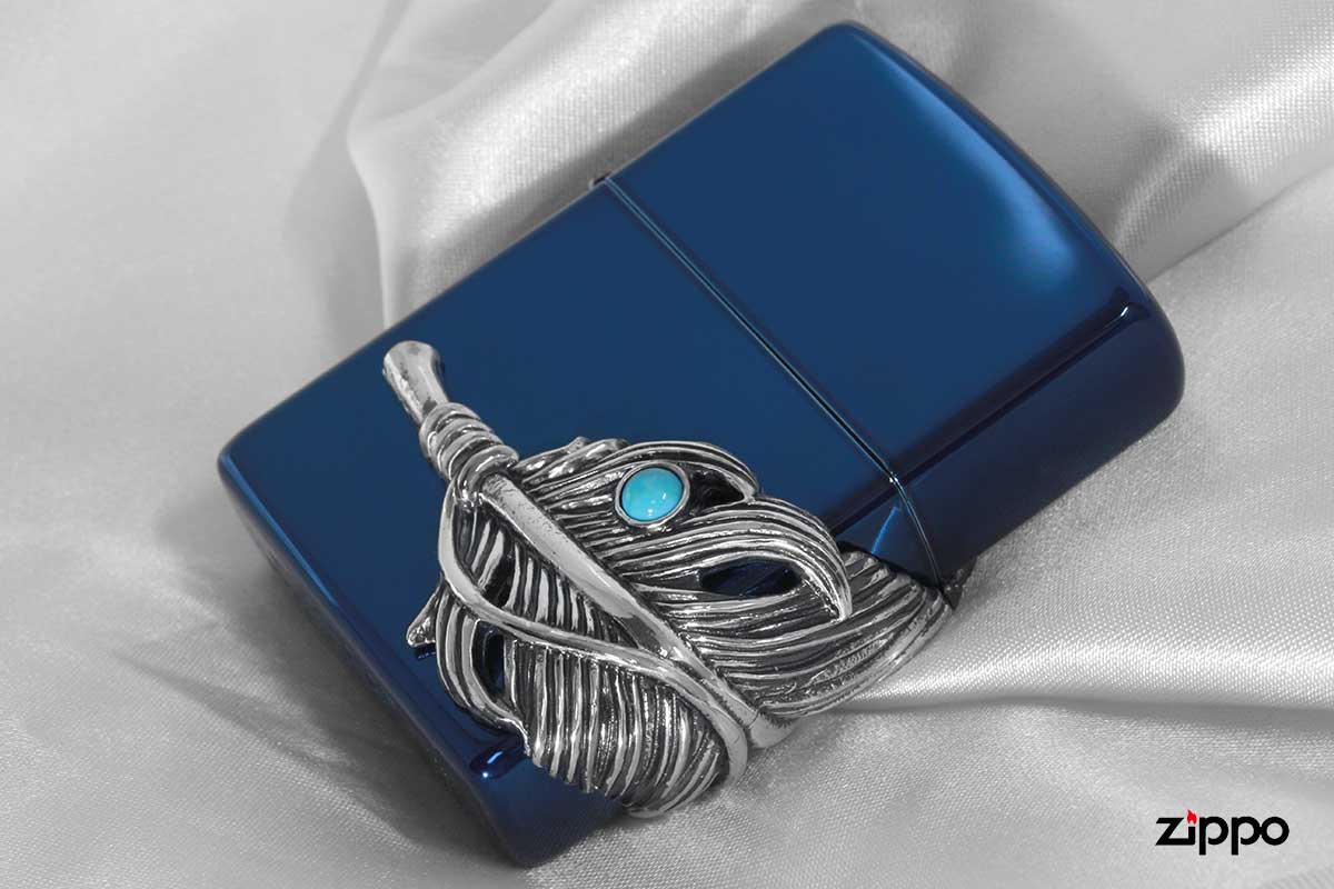Zippo ジッポー Big Feather Metal ビックフェザーメタル BL