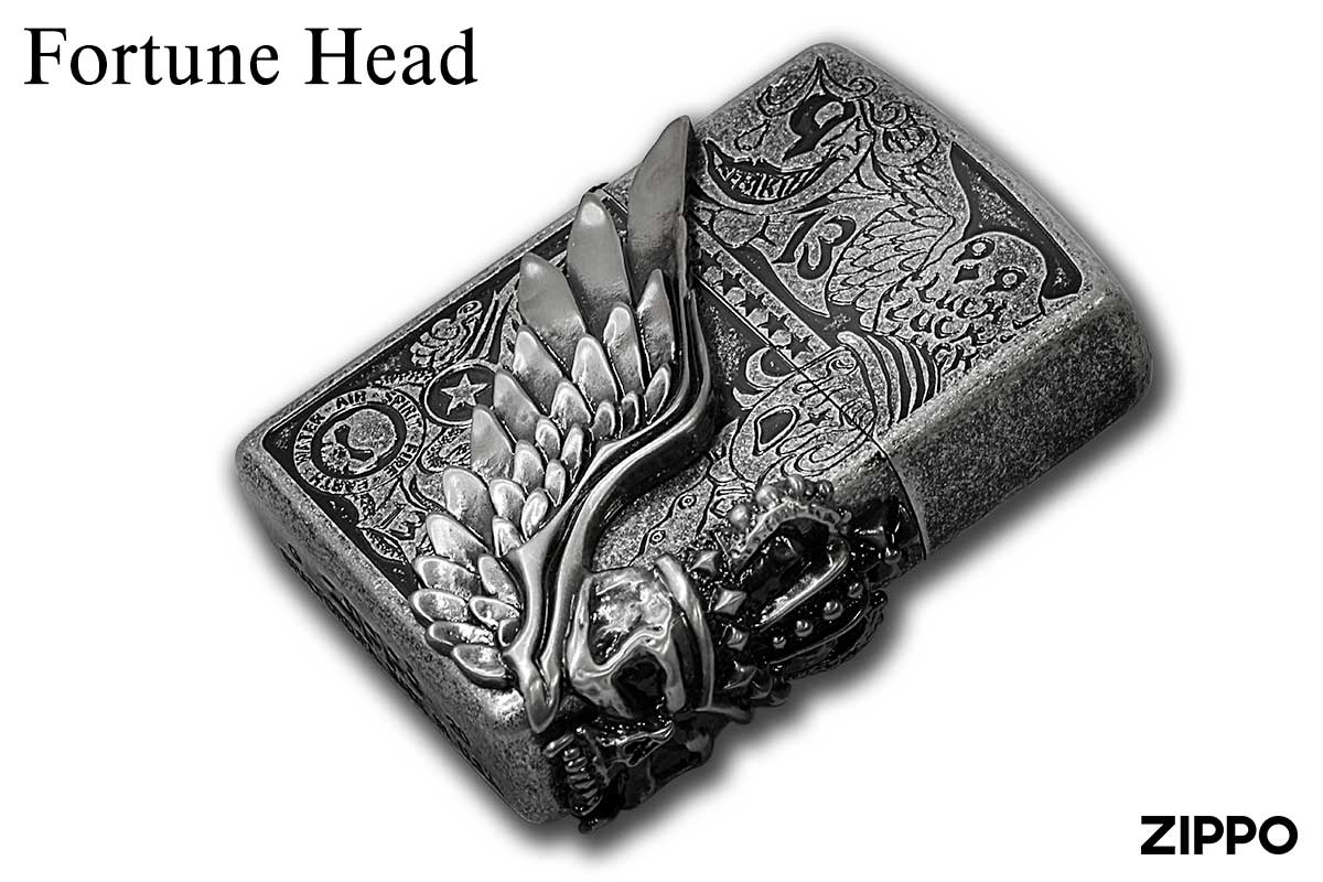 Zippo ジッポー Fortune Head フォーチュンヘッド イブシバレル SV