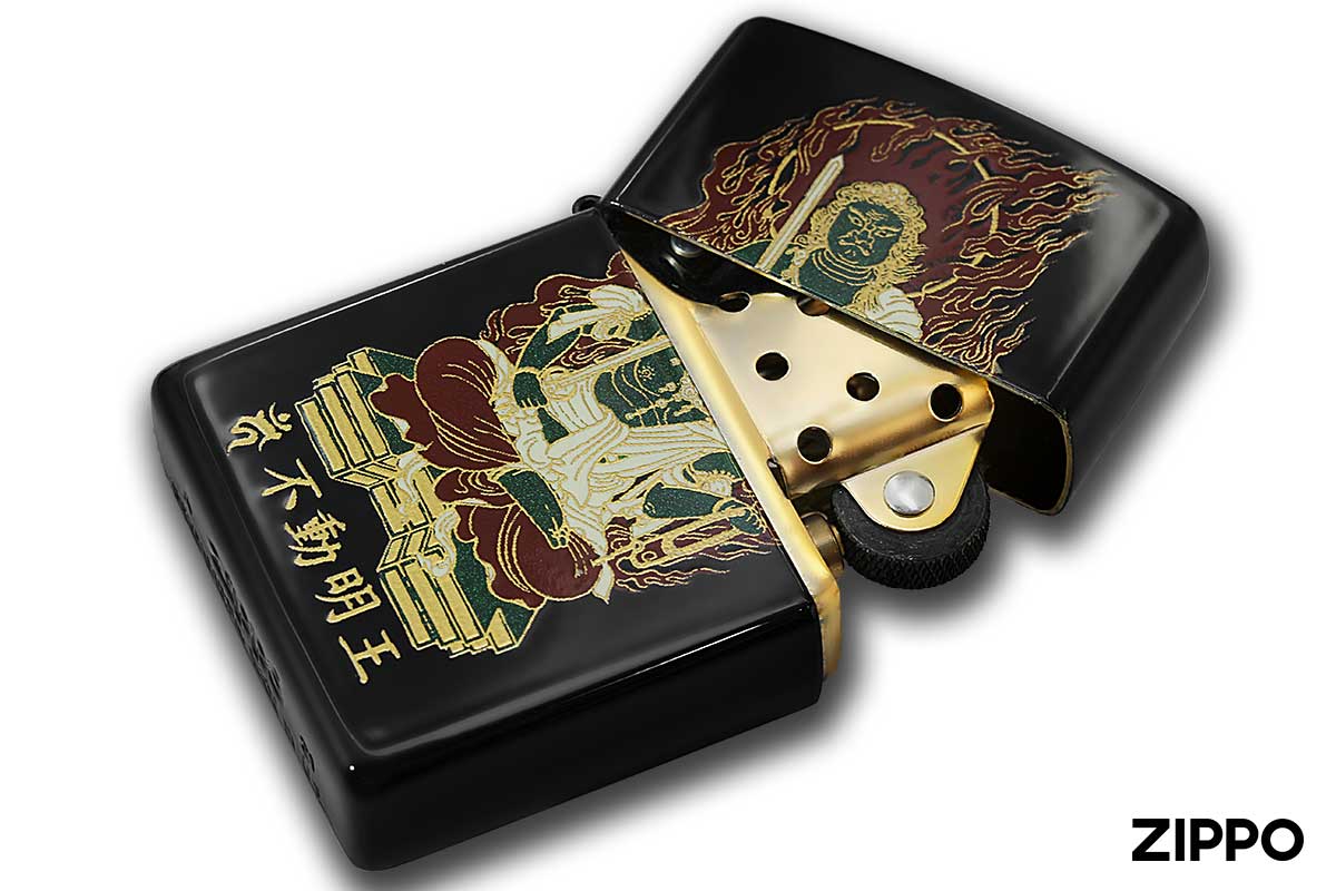 Zippo ジッポー 本金蒔絵 仏像シリーズ 不動明王