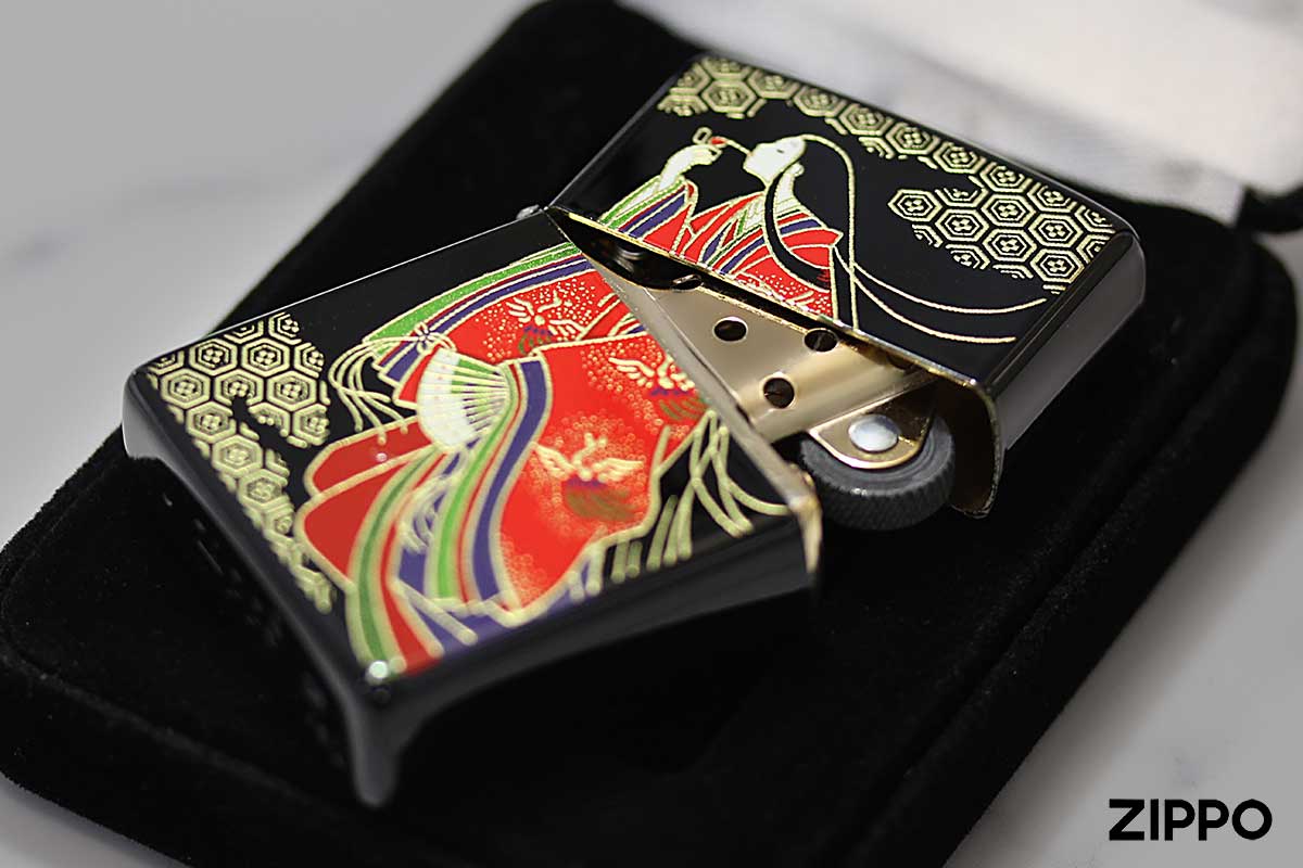 Zippo ジッポー 本金蒔絵 ウィンディー・今昔 JAPAN 平安WINDY