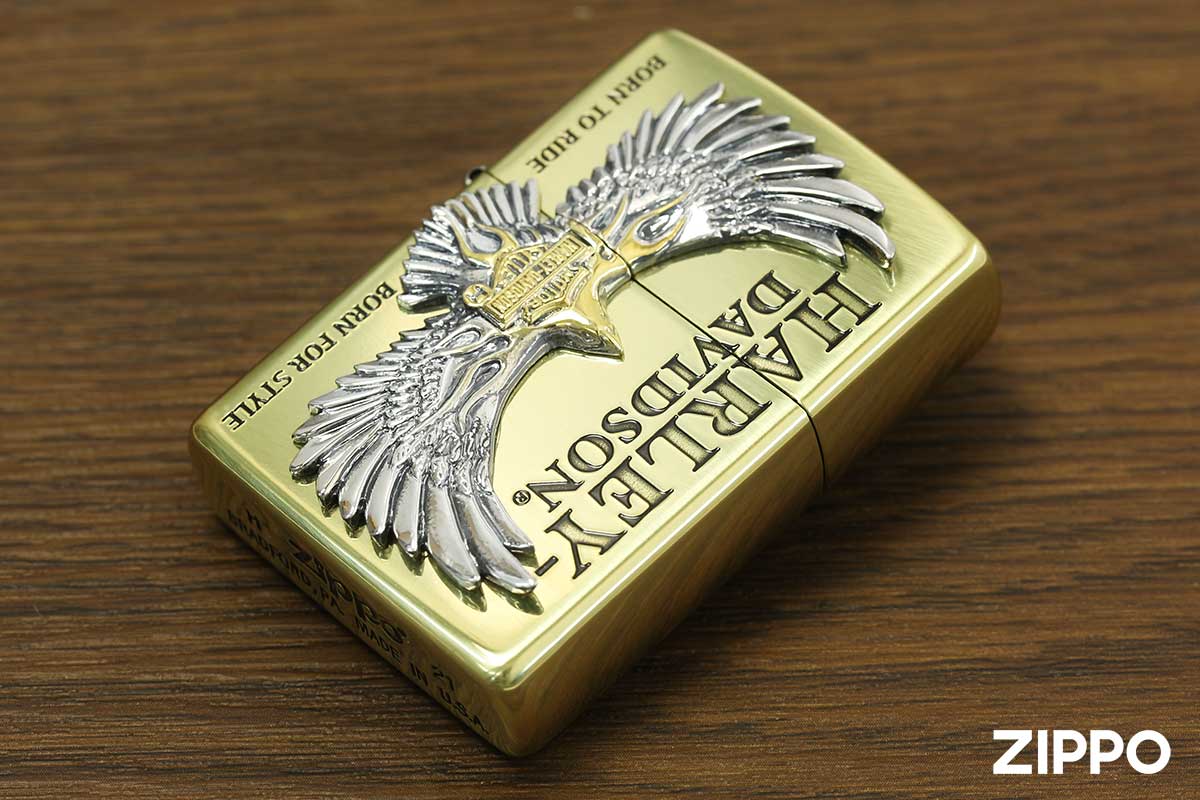 Zippo ジッポー Harley Davidson Flying Eagle ハーレーダビッドソン フライングイーグル HDP-77