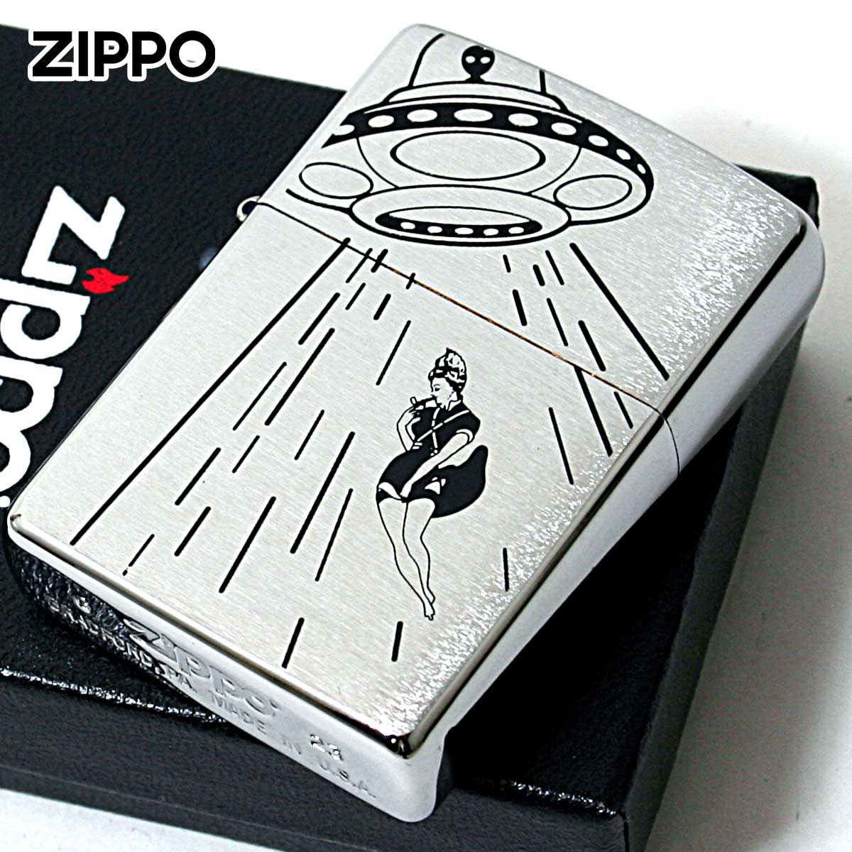 Zippo ジッポー コミカル MIX ウインディ 未確認生命体 UFO＆Windy メール便可