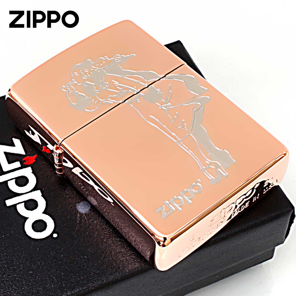 Zippo ジッポー クラシカル ウインディ Windy ピンクゴールド PG