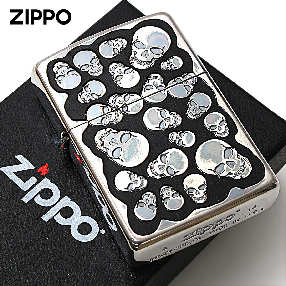 Zippo ジッポー スカル ドクロ 骸骨 ウッド 木 Random Skull Wood RSW-A