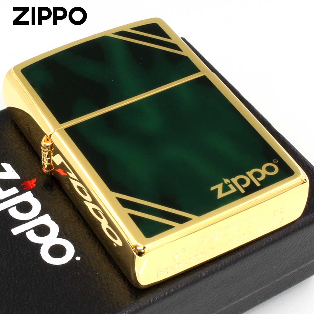 Zippo ジッポー Marvel マーブル グリーン ジッポロゴ ダイヤゴナル