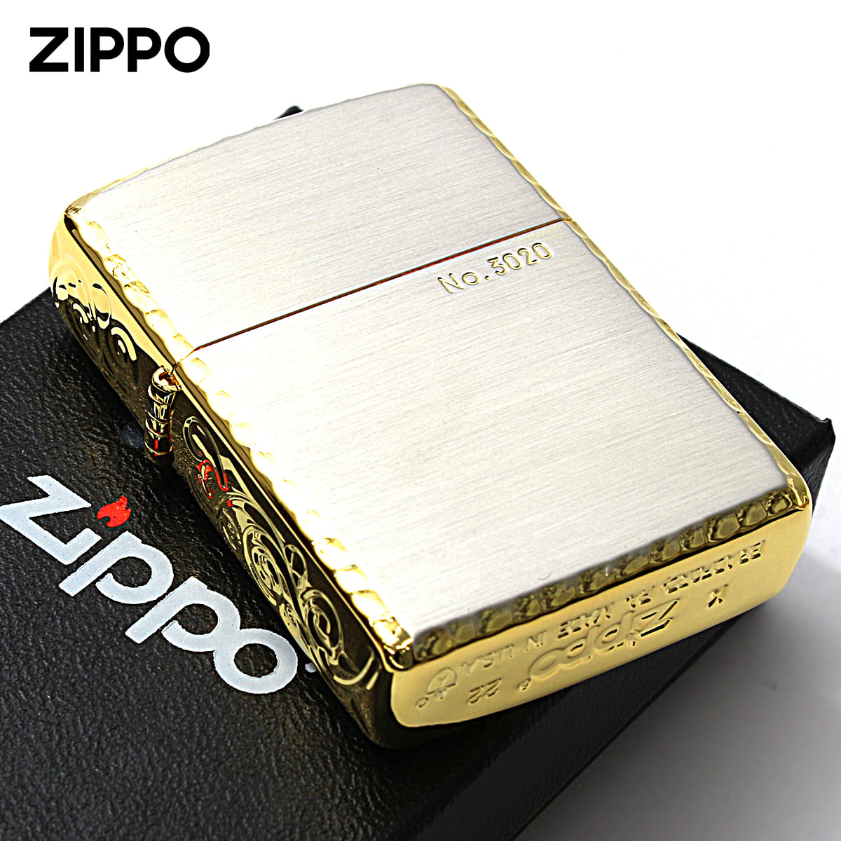 Zippo ジッポー アーマー 162 3面彫刻 コーナーリューター加工