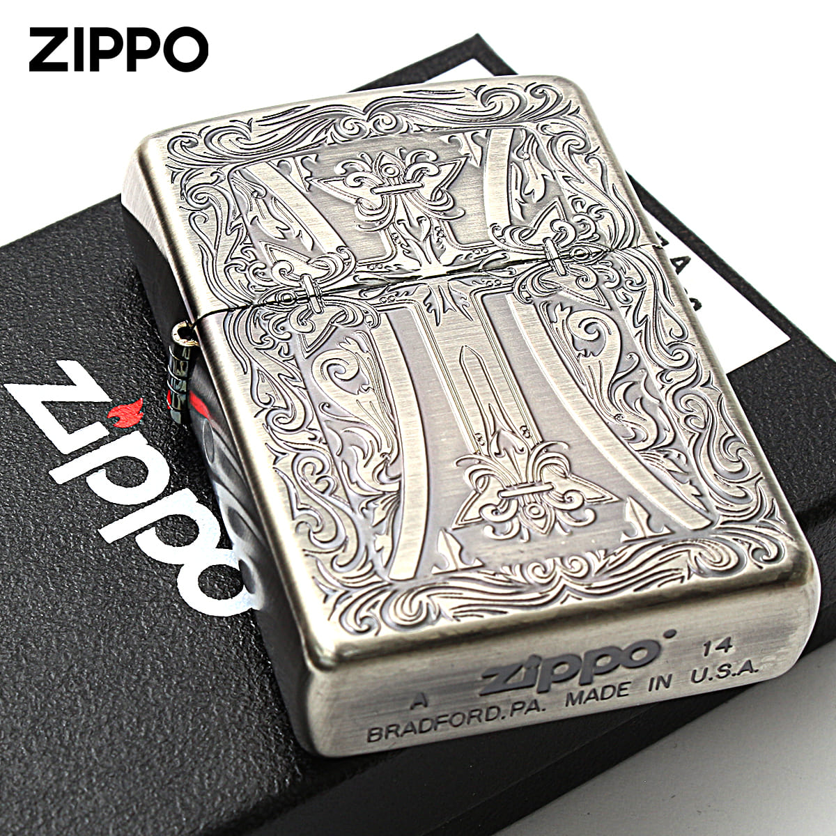 Zippo クロスデザイン ライター 1997年製 Zippo クロスデザイン ライター 1997年製