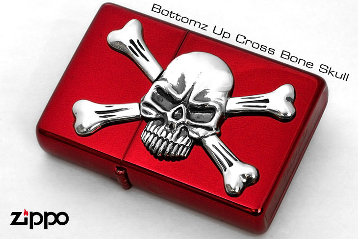 Zippo ジッポー ボトムズアップクロスボーンスカル Bottomz Up Cross Bone Skull RD