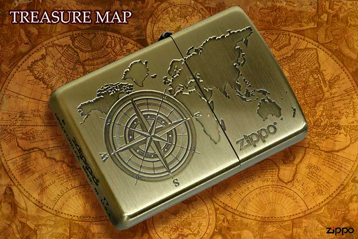 Zippo ジッポー TREASURE MAP トレジャーマップ B
