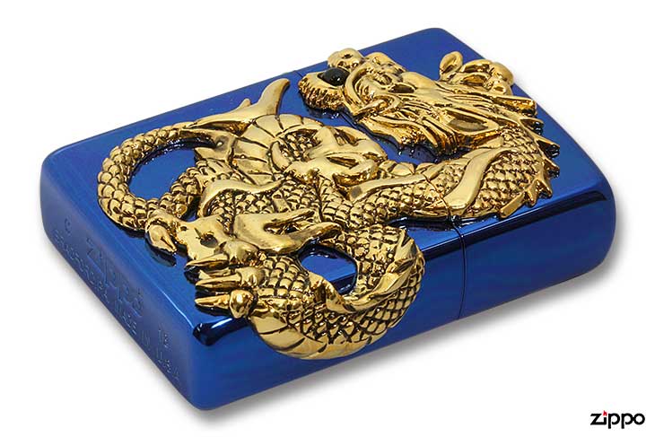 Zippo ジッポー 限定1,000個生産 DRAGON METAL ドラゴンメタル BLUE