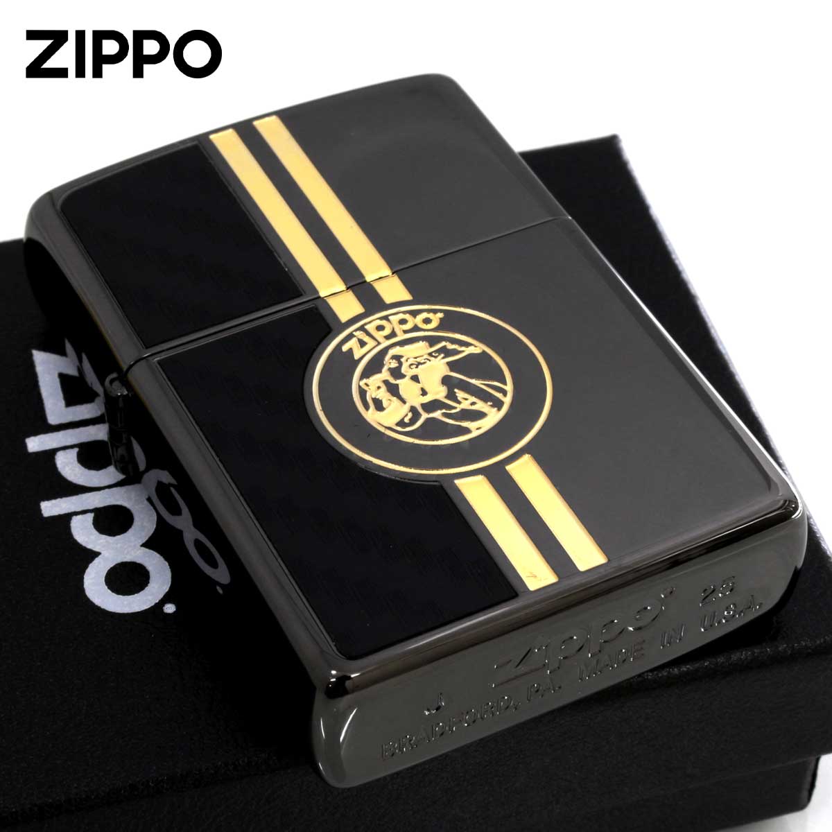 Zippo ジッポー Windy Carbon ウインディ カーボン ブラック BK