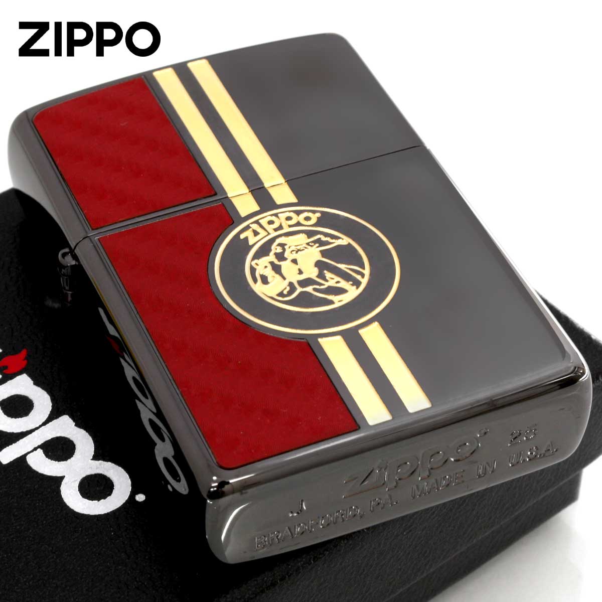 Zippo ジッポー Windy Carbon ウインディ カーボン レッド RD