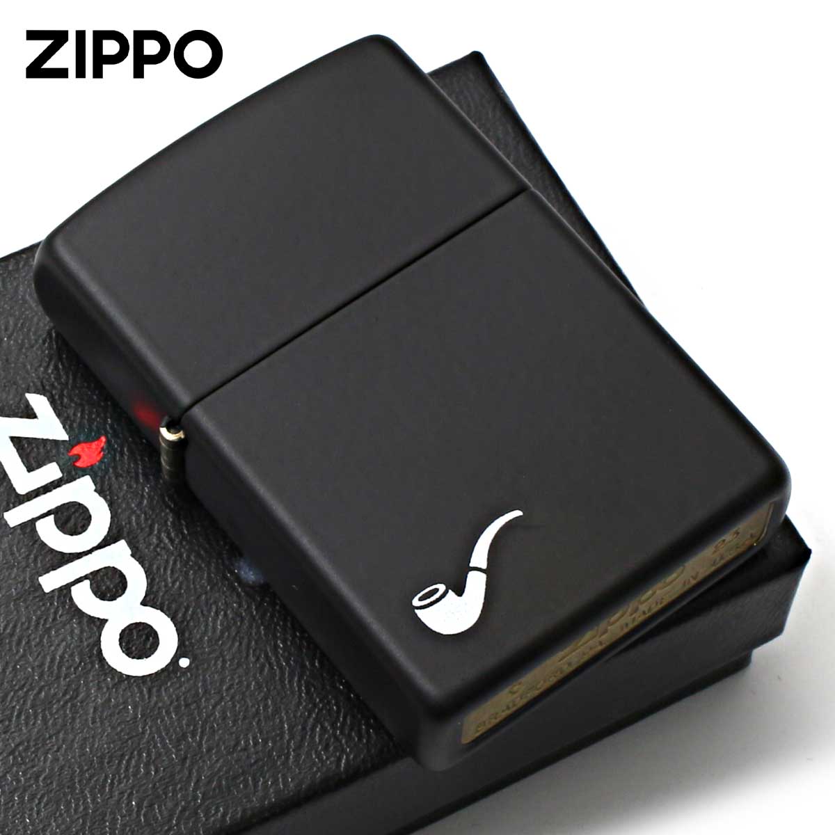Zippo ジッポー パイプ用 Pipe Ligher Black Matte ブラックマット パイプ用オイルタンク 218PL メール便可