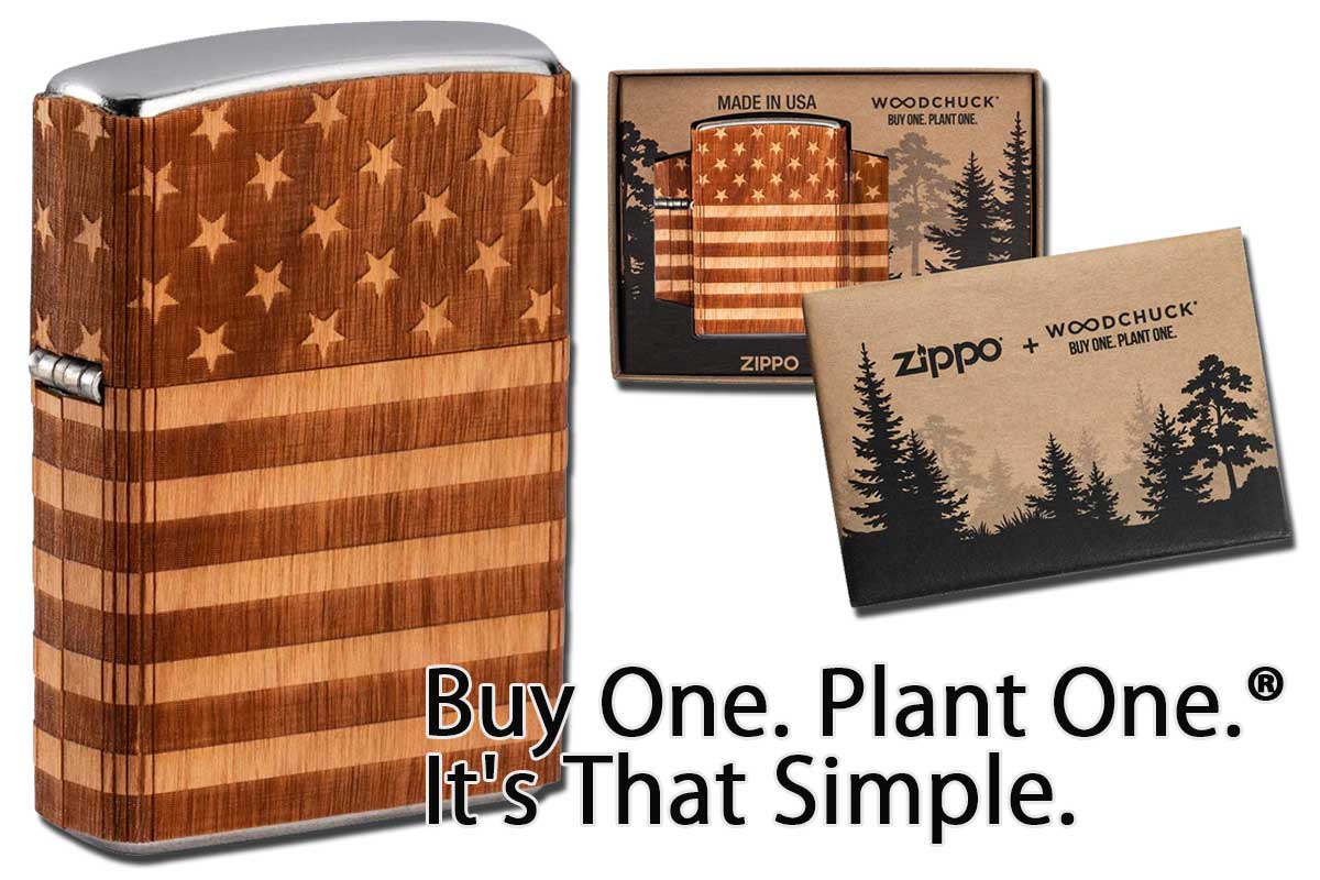 Zippo ジッポー ウッド 木 アメリカ国旗 WOODCHUCK USA American Flag Wrap ストリートクローム 49332