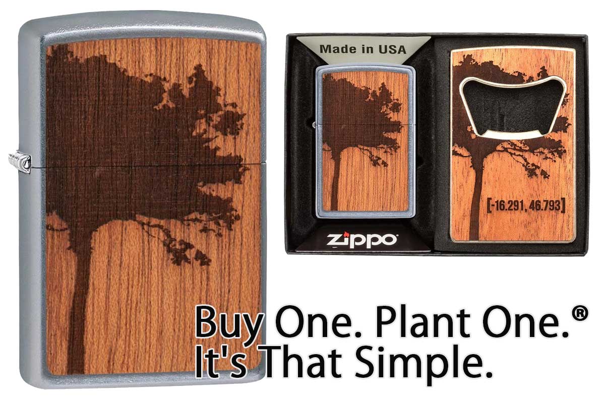 Zippo ジッポー WOODCHUCK USA Lighter & Bottle Opener Gift Set 49066
