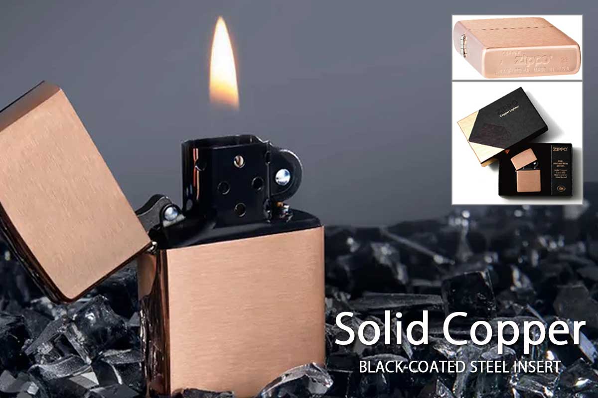 Zippo ジッポー Classic Solid Copper ソリッドカッパー 復刻モデル 48107｜Zippo専門店フラミンゴ：本店