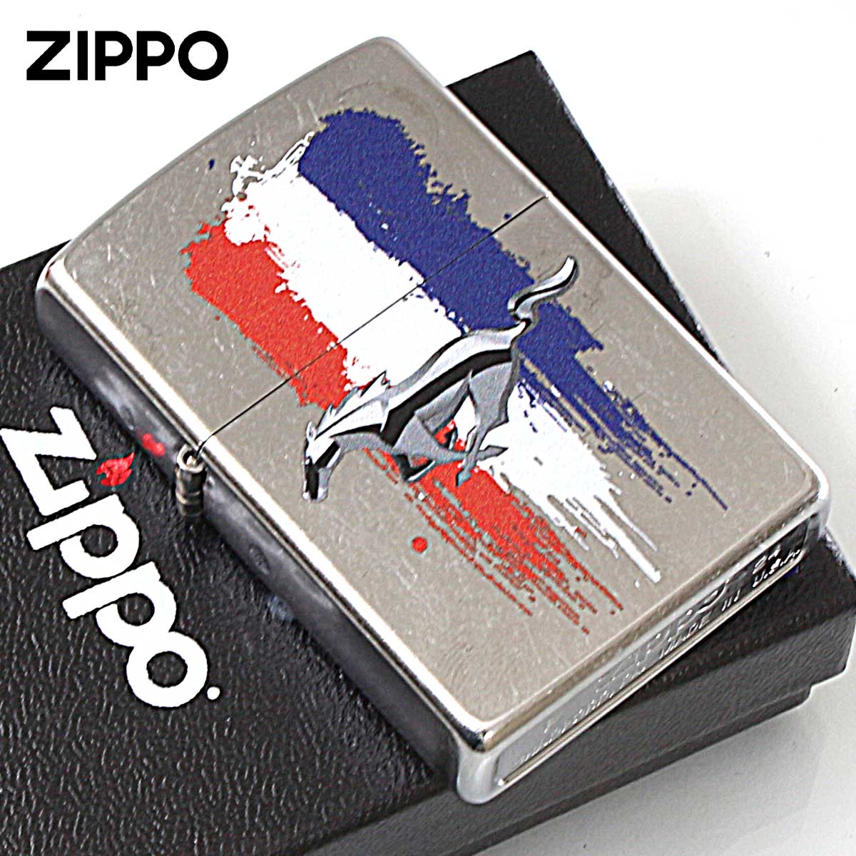 Zippo ジッポー フォード アメリカ 自動車 Ford マスタング 公式ライセンス品 46221 メール便可