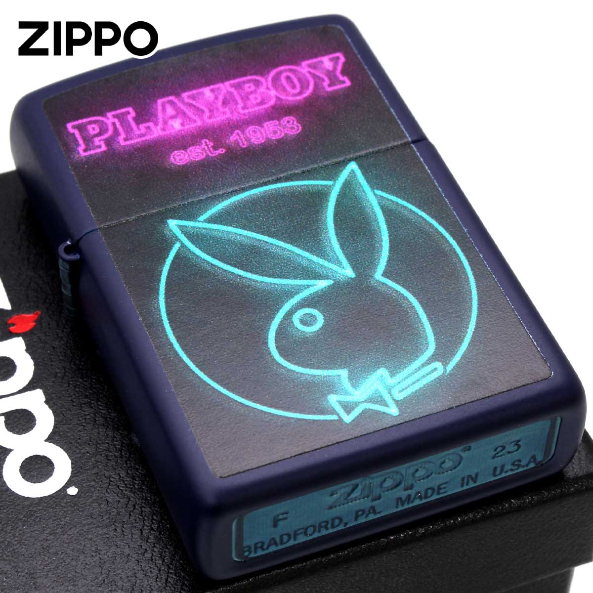 Zippo ジッポー プレイボーイ ネオン うさぎ PLAYBOY Neon ライセンス