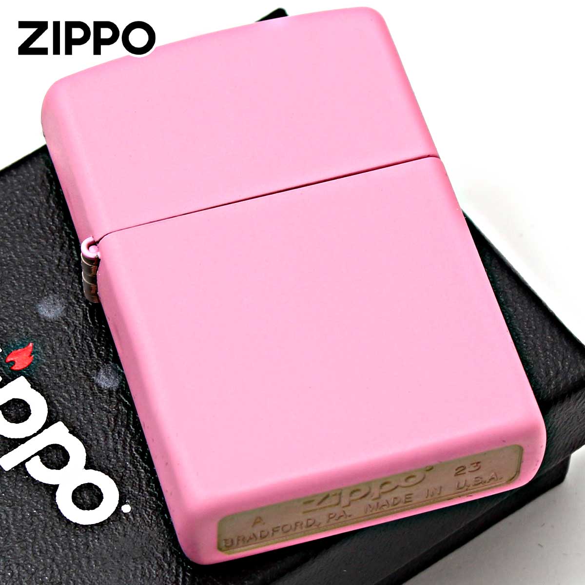 Zippo ジッポー 無地 ピンク マット Pink Matte 塗装 238 メール便可