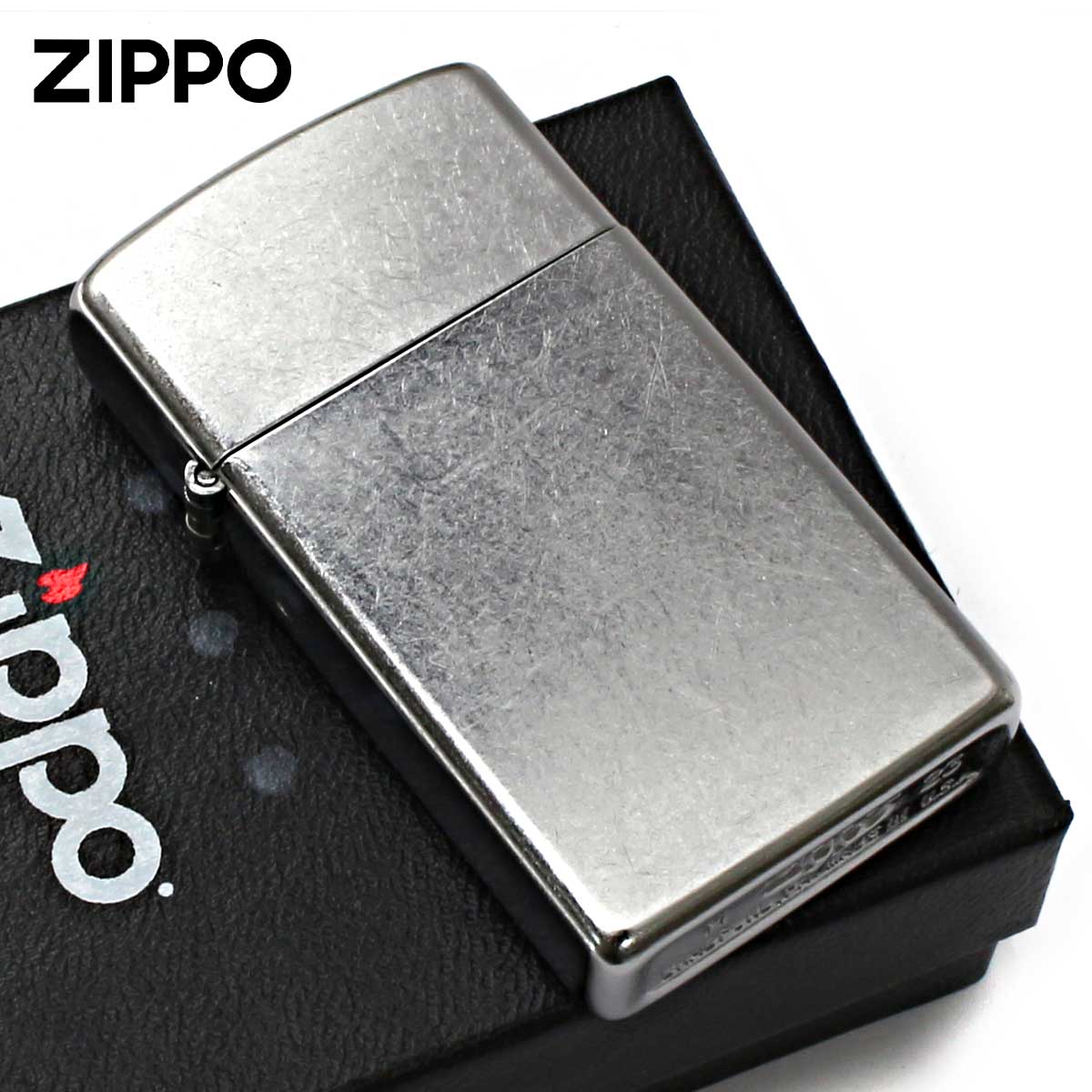 Zippo ジッポー スリム 無地 ストリートクローム Street Chrome Slim