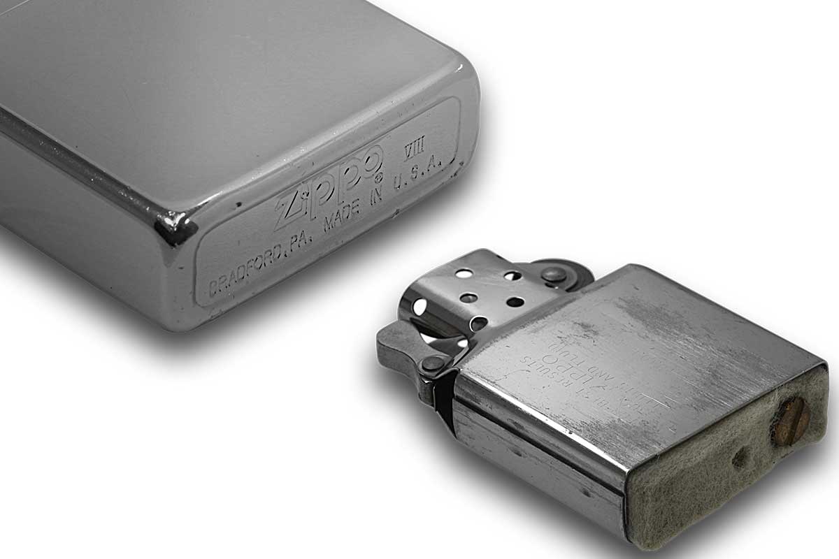 Zippo ジッポー 中古・Paul Smith ポール・スミス 箱なし 保証書なし 傷あり 1992年製造 トープ メール便可