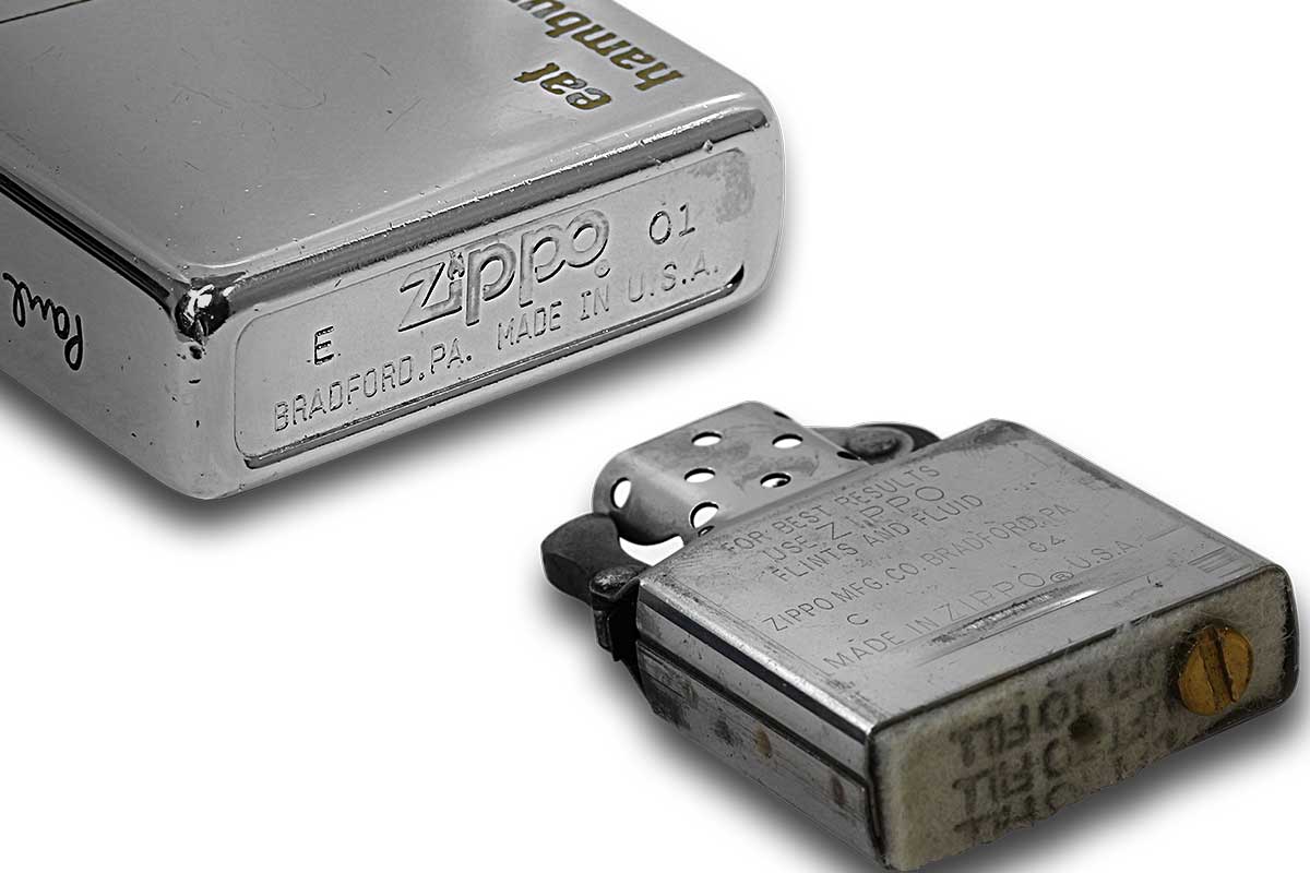 Zippo ジッポー 中古・Paul Smith ポール・スミス 箱なし 保証書なし 傷あり 2001年製造  ハンバーガー メール便可