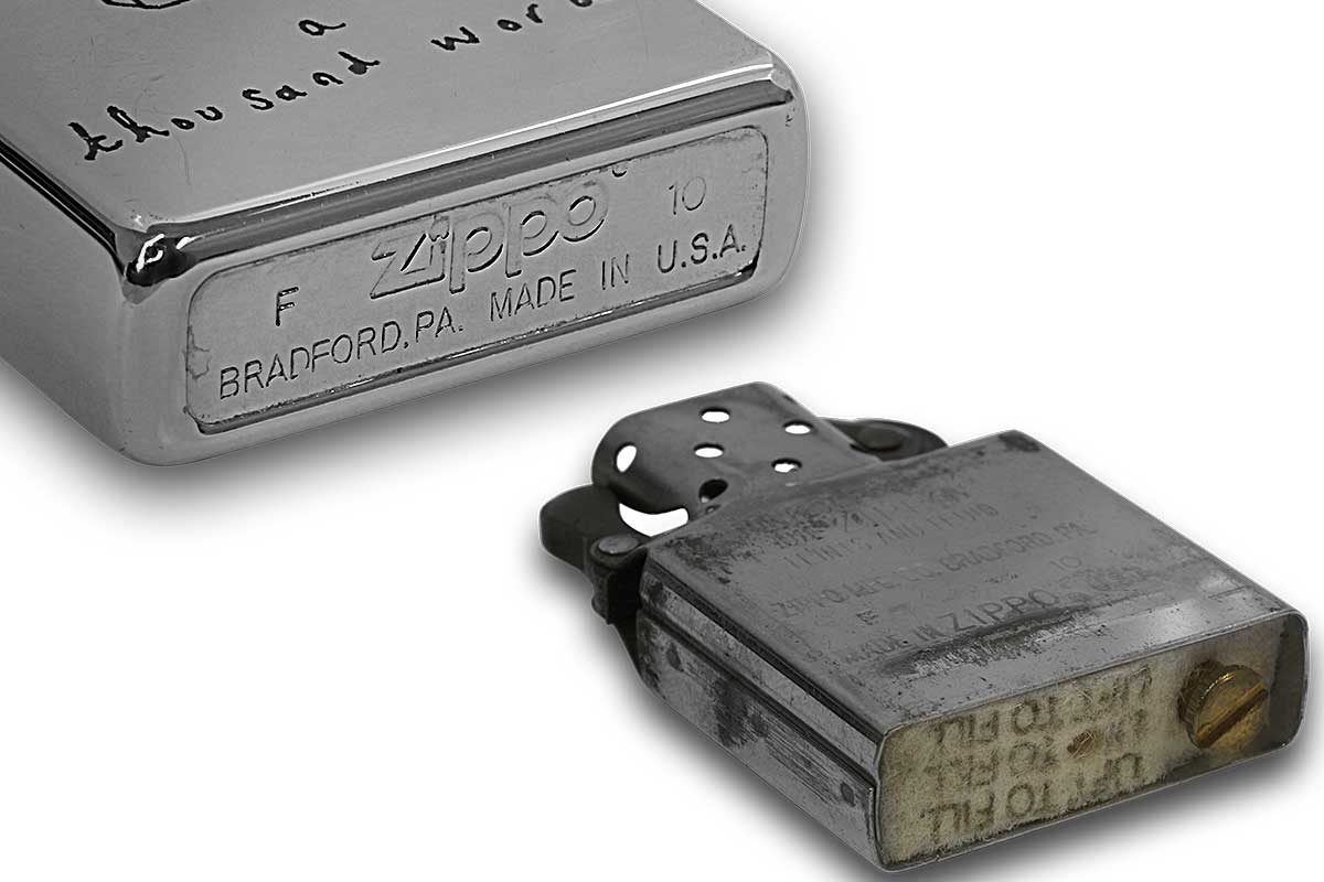 Zippo ジッポー 中古・Paul Smith ポール・スミス 箱なし 保証書なし 傷あり 2010年製造 Camera メール便可