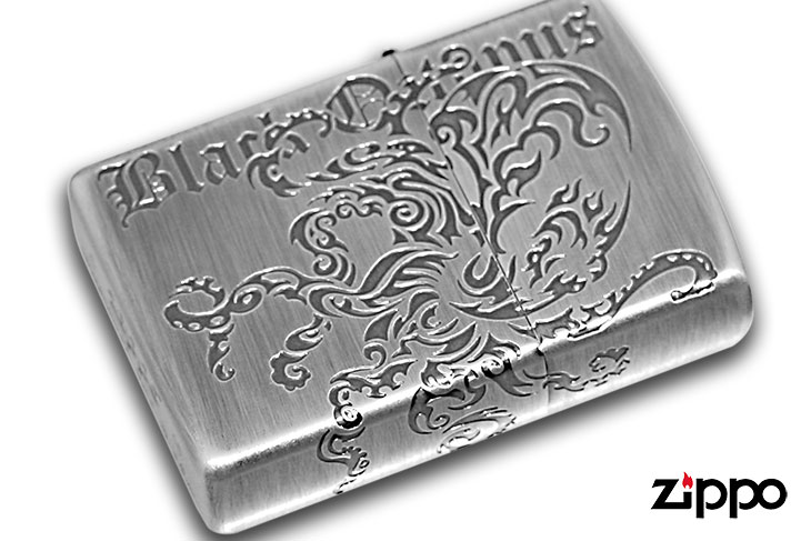 Zippo ジッポー ブラック&シルバー オクトパス｜Zippo専門店