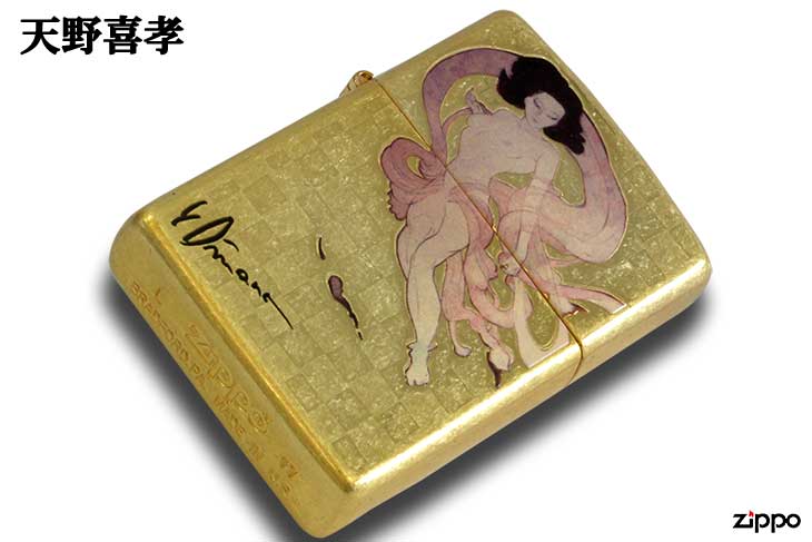 Zippo ジッポー 天野喜孝 Amano Yoshitaka 雷神 金メッキバレル 80212