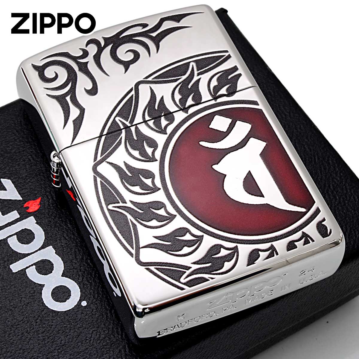 Zippo ジッポー 梵字 bonji バン 未 申 80039