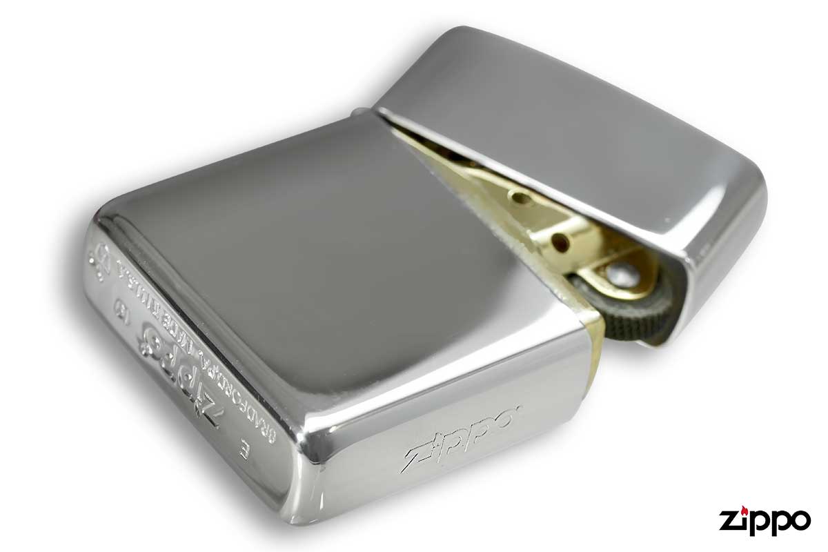 Zippo ジッポー ARMOR アーマー ＃162 純度99％銀メッキ 10μ ミラー ゴールドタンク 70651 80068