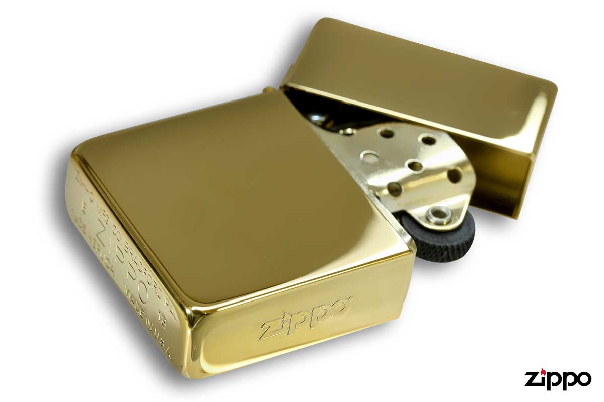 Zippo ジッポー ＃ K 金メッキ 1μ ミラー ゴールドタンク