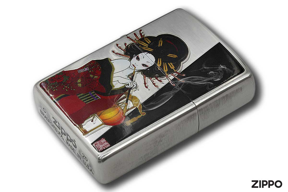 Zippo ジッポー JAPANESE STYLE 2020 煙管と女 80059