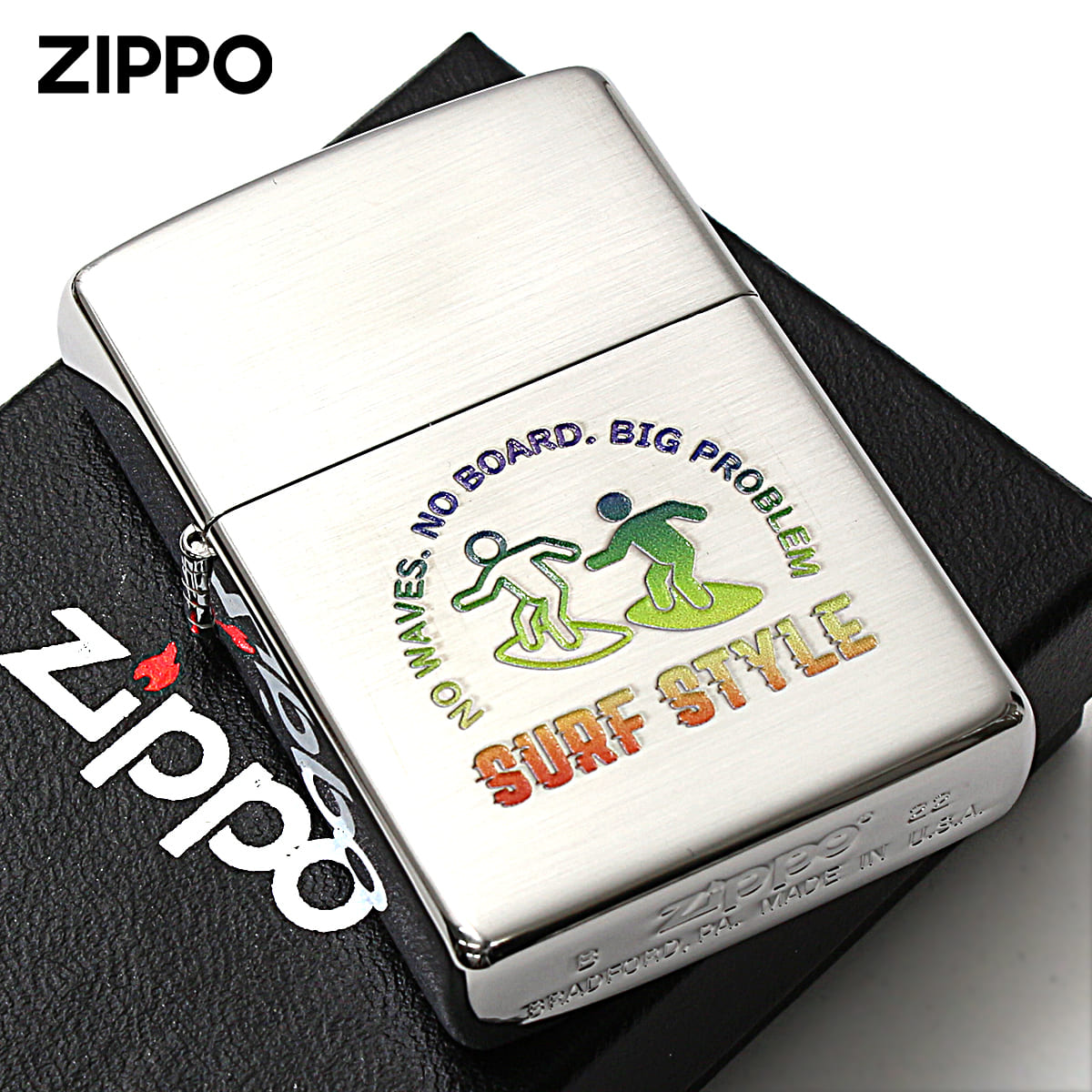 Zippo ジッポー サーフィン ピクトグラム Surfing Pictogram