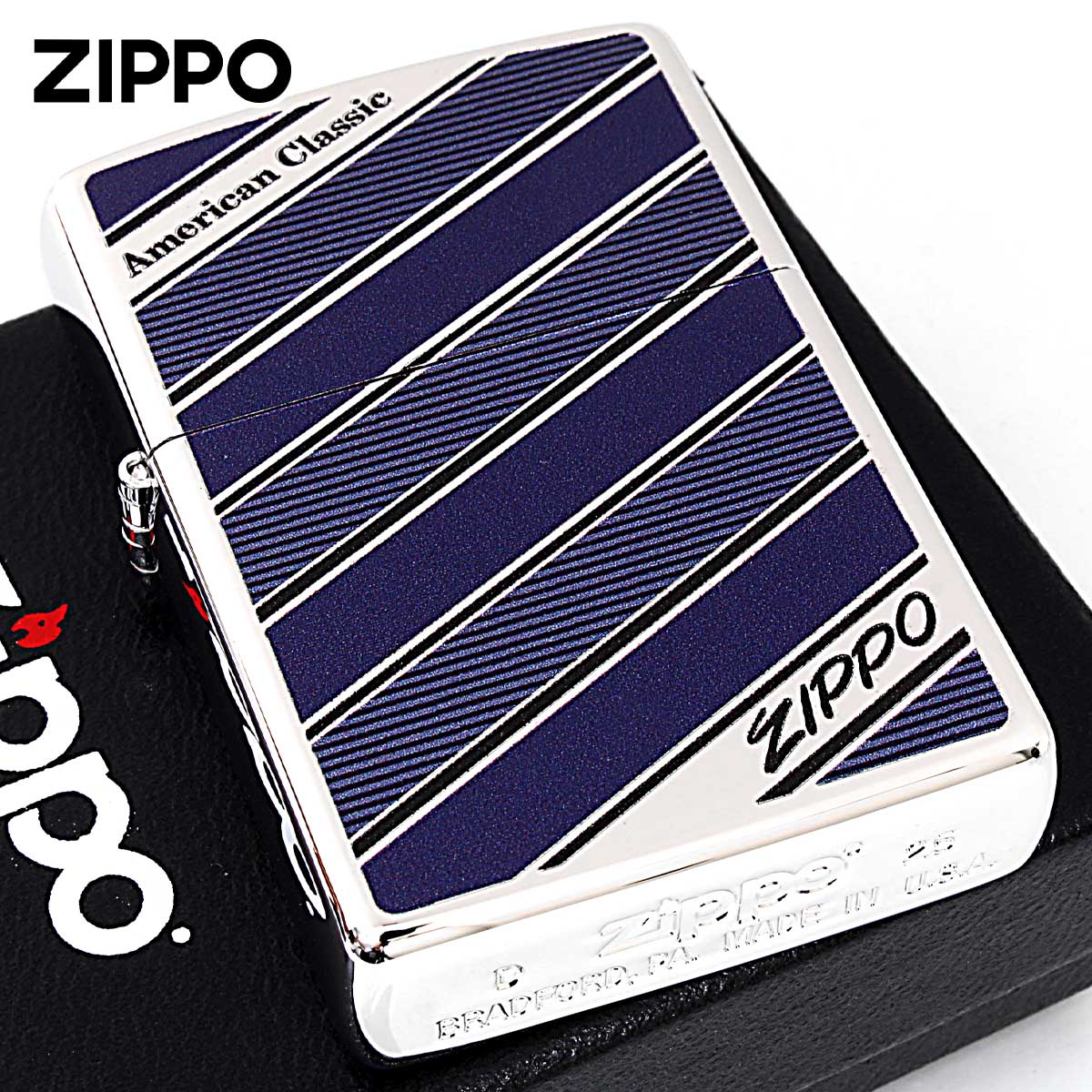 Zippo ジッポー アメリカンクラッシック レジメンタル ZIPPO ロゴ 80094