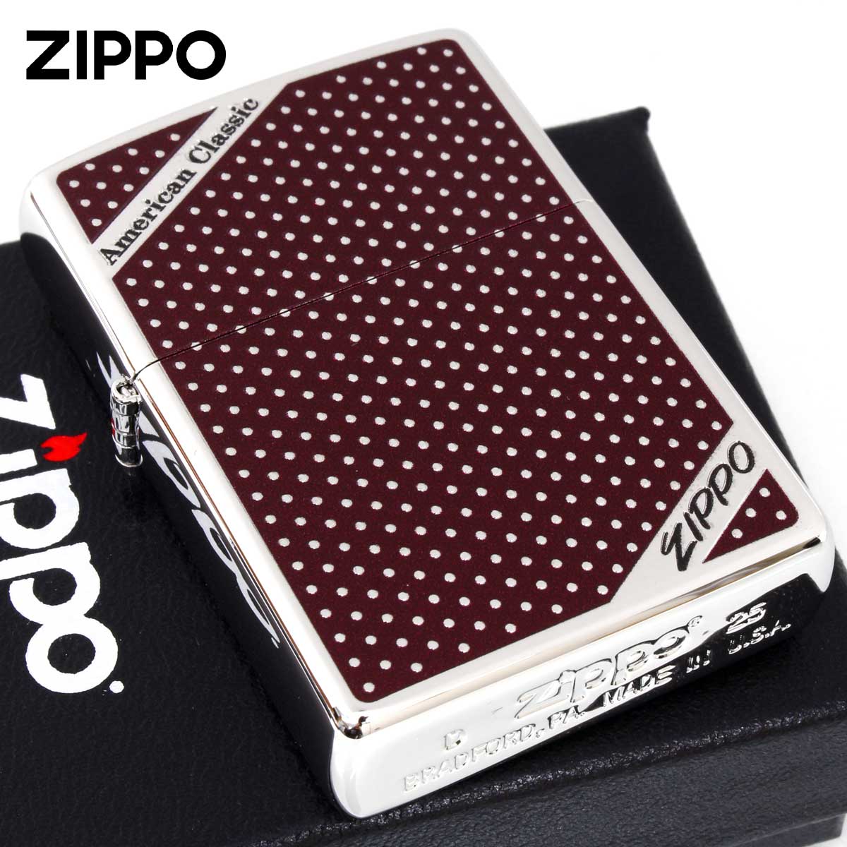 Zippo ジッポー アメリカンクラッシック ドット ZIPPO ロゴ 80093