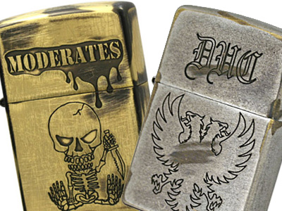 zippo ユーズド加工　「The Mission U.S.A」